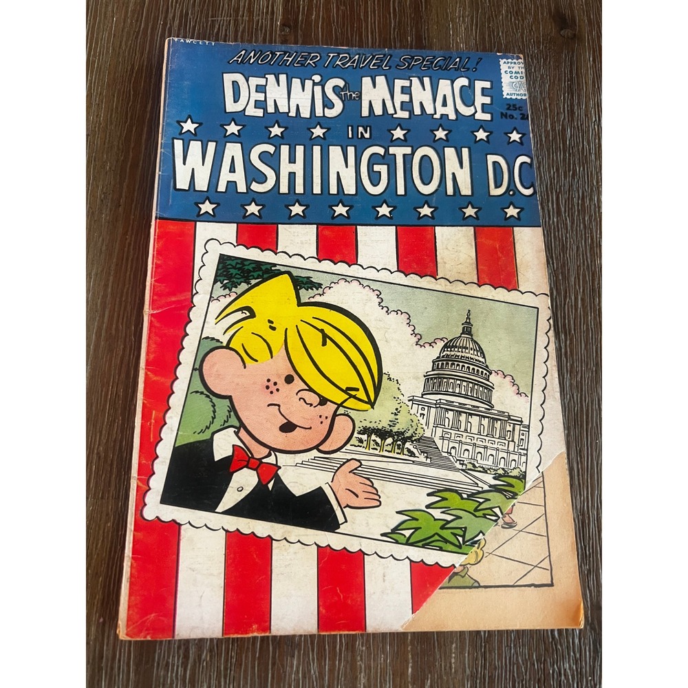 Vintage Dennis the Menace in Washington D.C. Travel Special No. 2 Comic 1964
